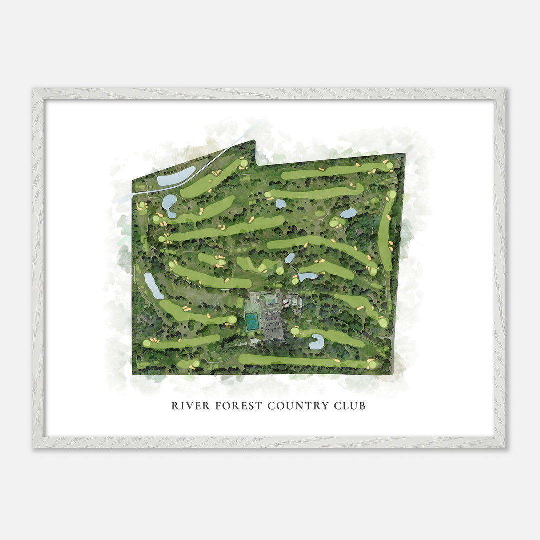 Print of River Forest Country Club Classic Map