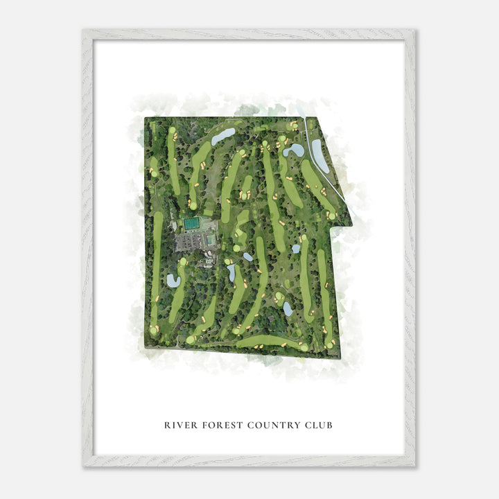 Print of River Forest Country Club Classic Map