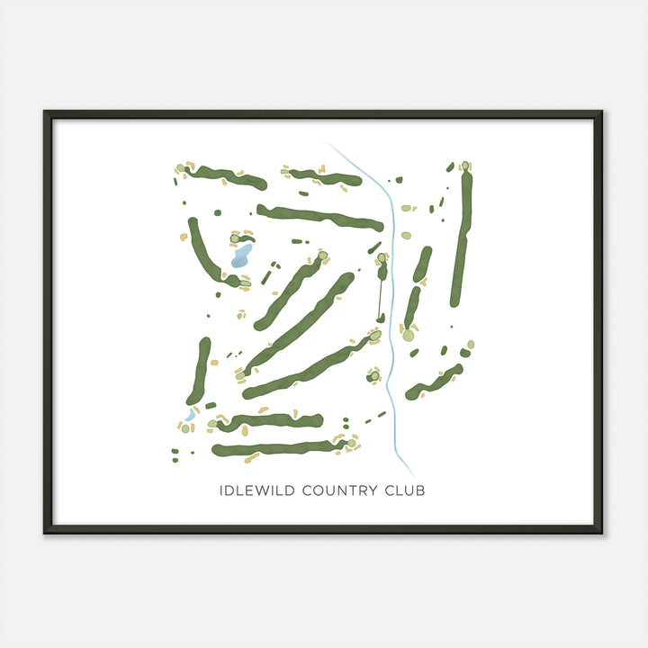 Print of Idlewild Country Club Modern Map