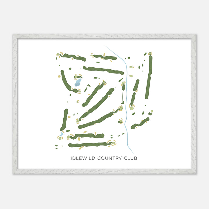 Print of Idlewild Country Club Modern Map