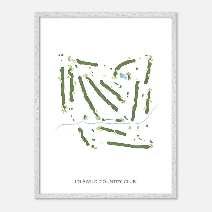 Print of Idlewild Country Club Modern Map
