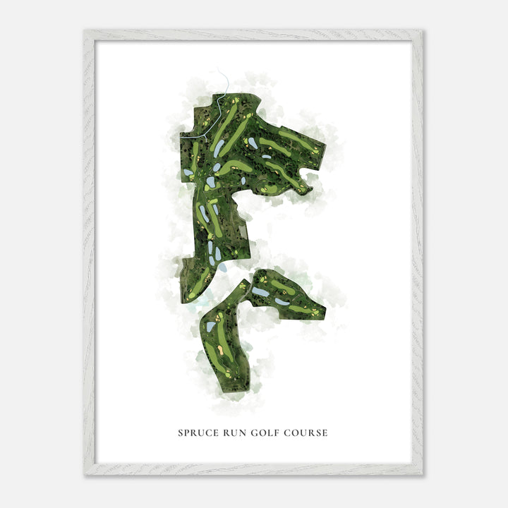 Print of Spruce Run Golf Course Classic Map