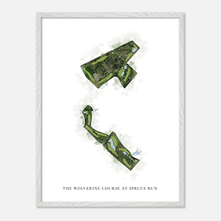 Print of The Wolverine Course At Spruce Run Classic Map