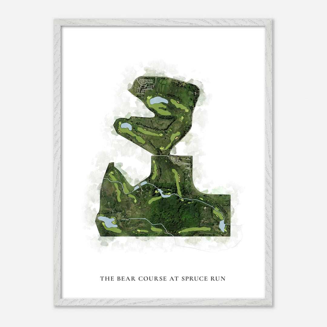 Print of The Bear Course At Spruce Run Classic Map