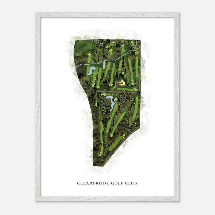 Print of Clearbrook Golf Club Classic Map