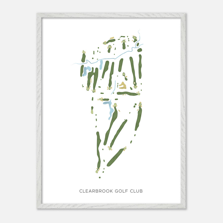Print of Clearbrook Golf Club Modern Map