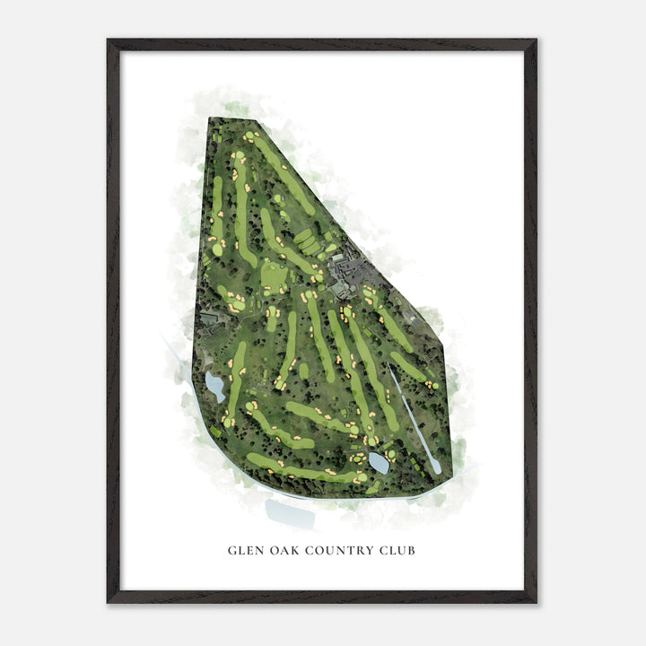 Print of Glen Oak Country Club Classic Map
