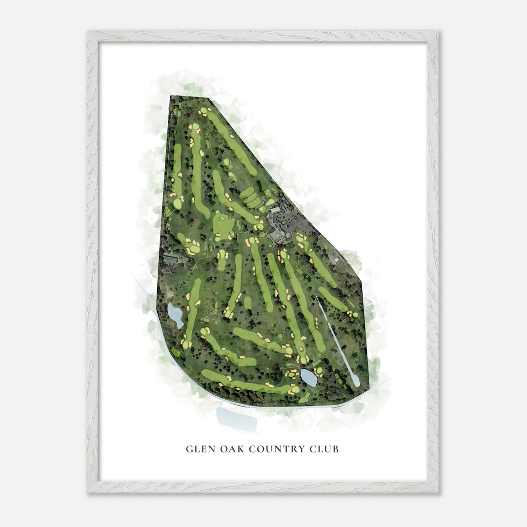 Print of Glen Oak Country Club Classic Map