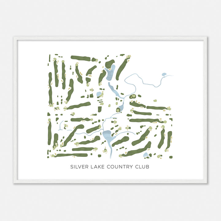 Print of Silver Lake Country Club Modern Map