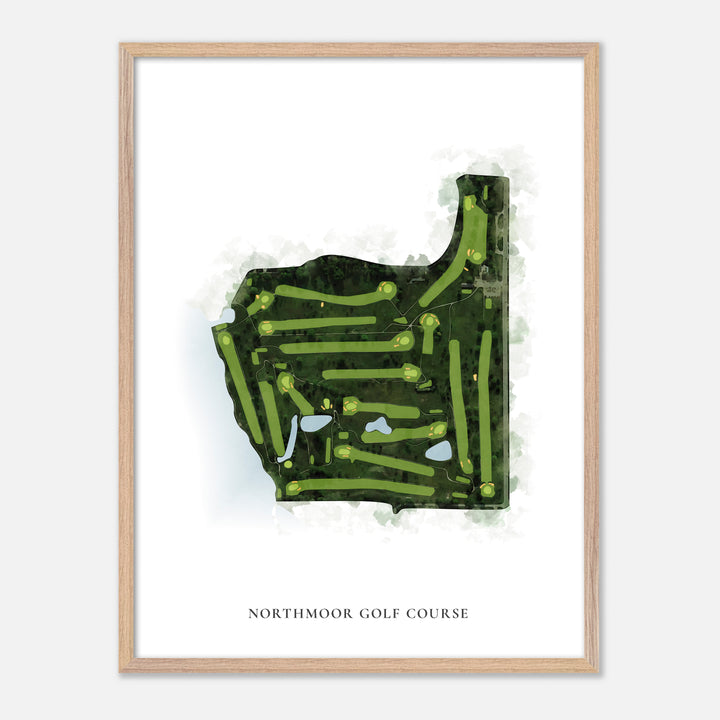 Print of Northmoor Golf Course Classic Map