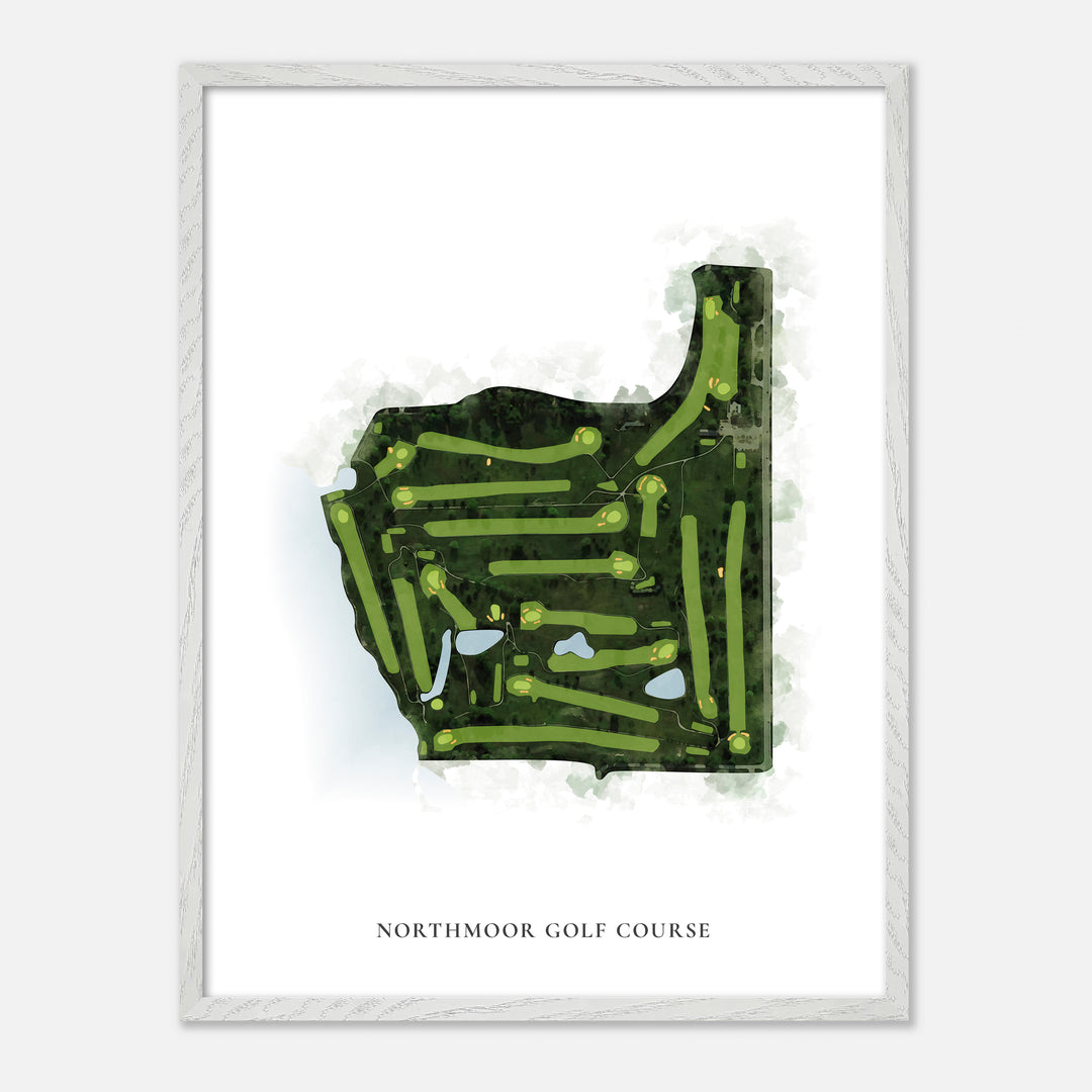 Print of Northmoor Golf Course Classic Map