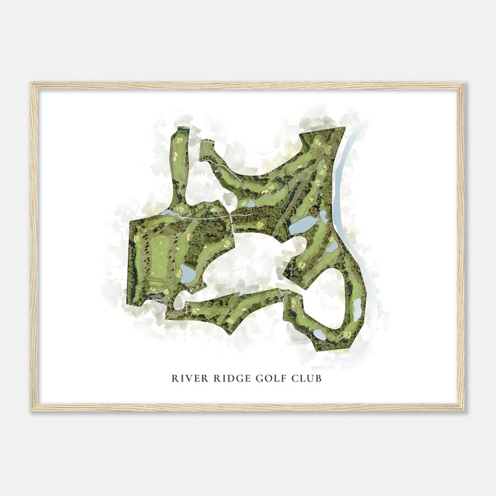 Print of River Ridge Golf Club Classic Map