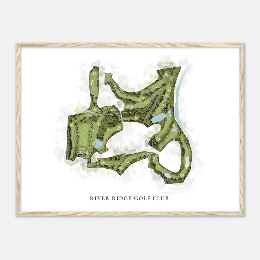Print of River Ridge Golf Club Classic Map