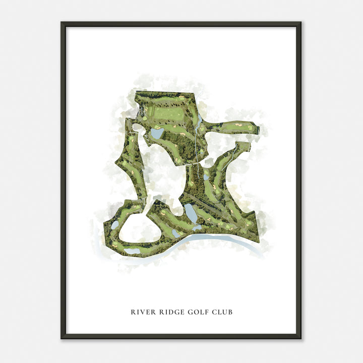 Print of River Ridge Golf Club Classic Map