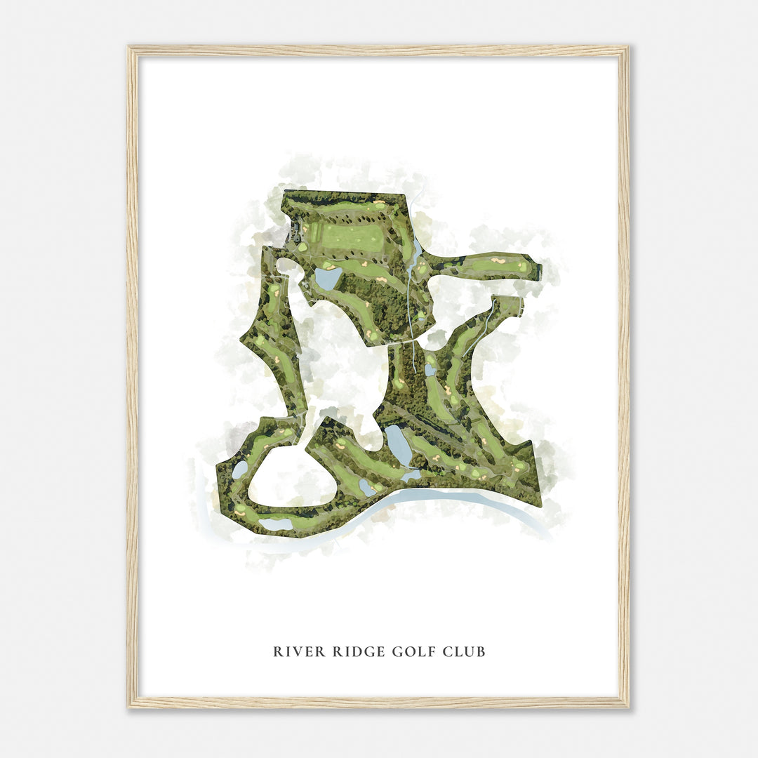 Print of River Ridge Golf Club Classic Map
