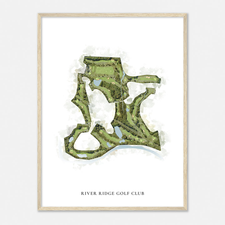 Print of River Ridge Golf Club Classic Map