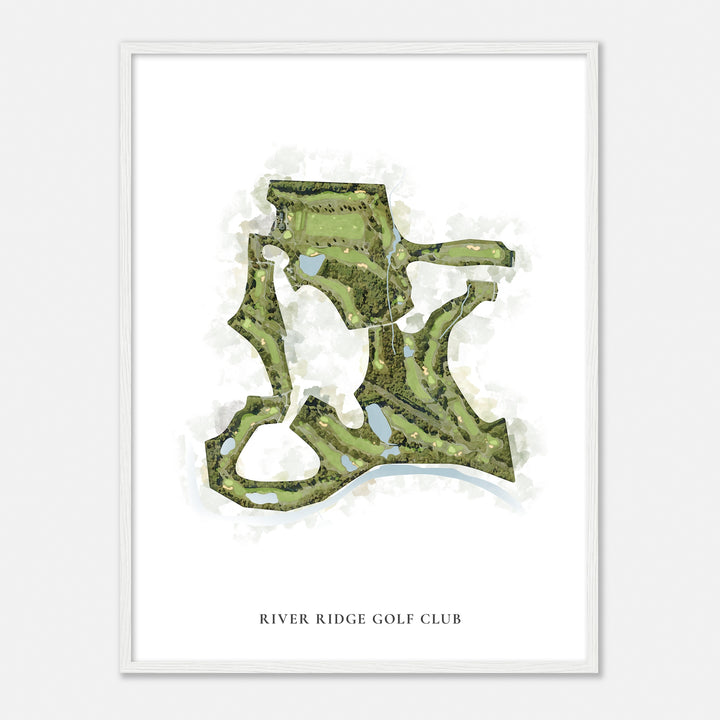 Print of River Ridge Golf Club Classic Map