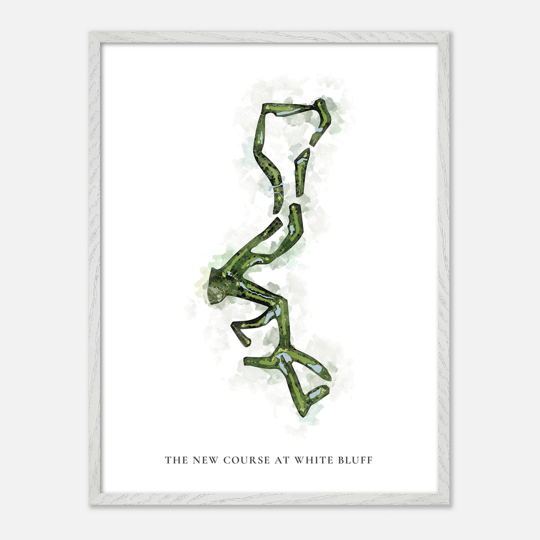 Print of The New Course At White Bluff Classic Map