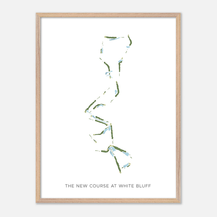 Print of The New Course At White Bluff Modern Map