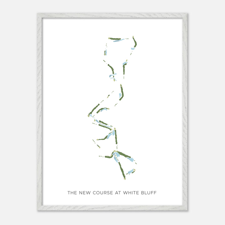 Print of The New Course At White Bluff Modern Map