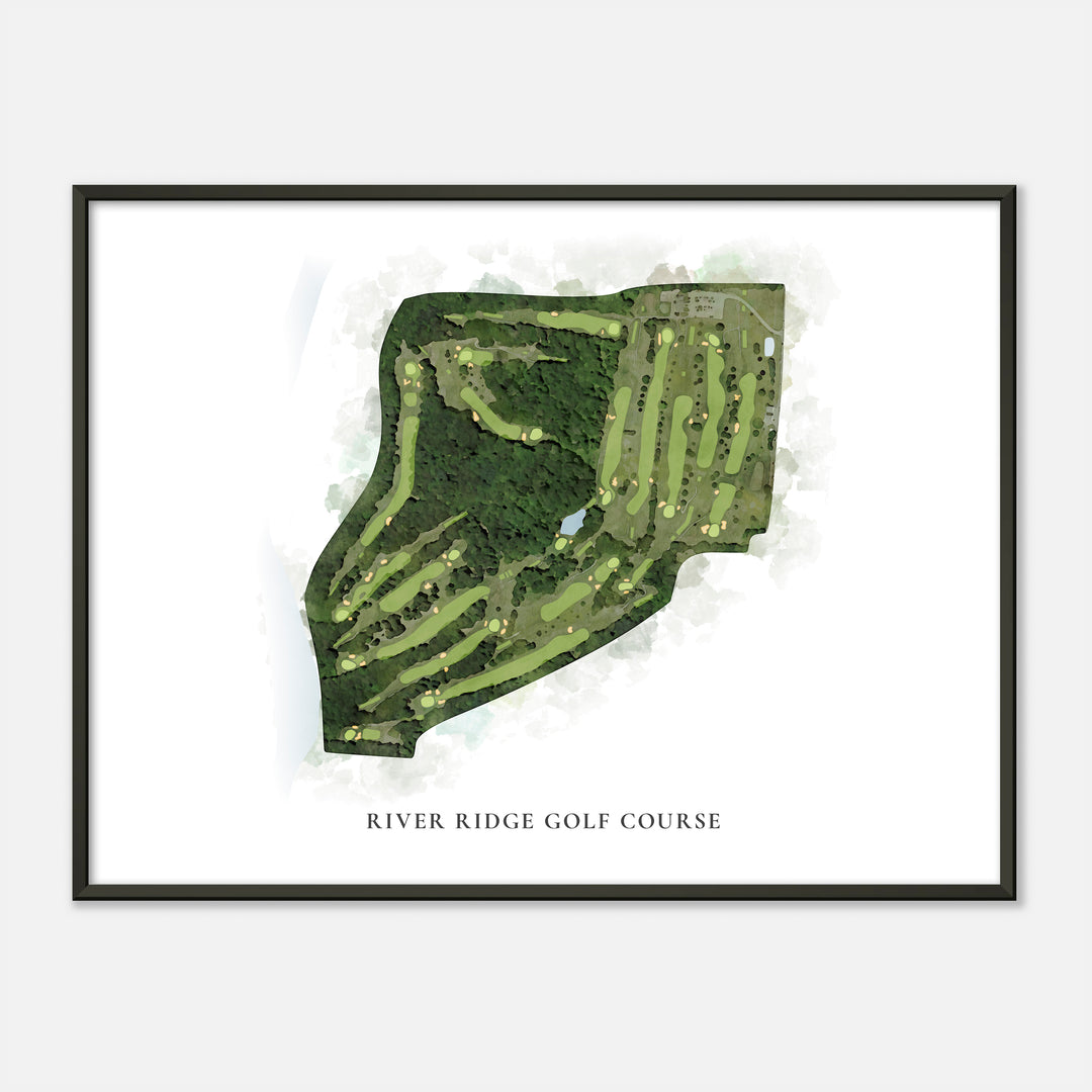 Print of River Ridge Golf Course Classic Map