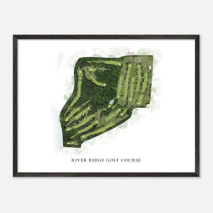 Print of River Ridge Golf Course Classic Map