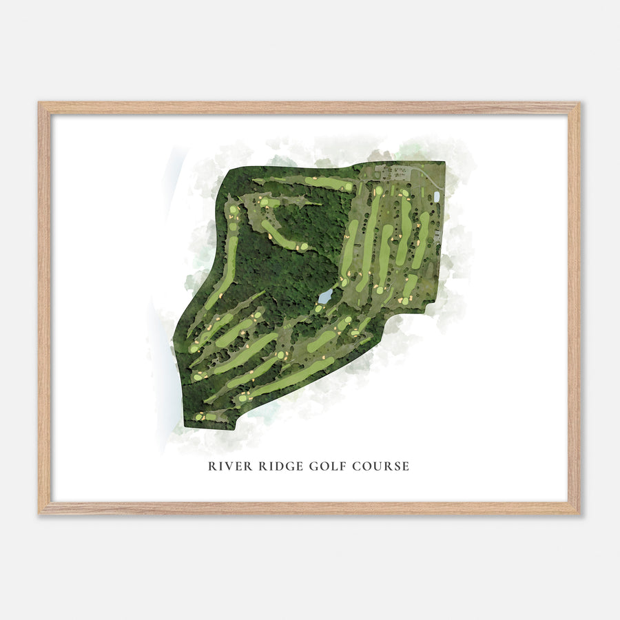 Print of River Ridge Golf Course Classic Map