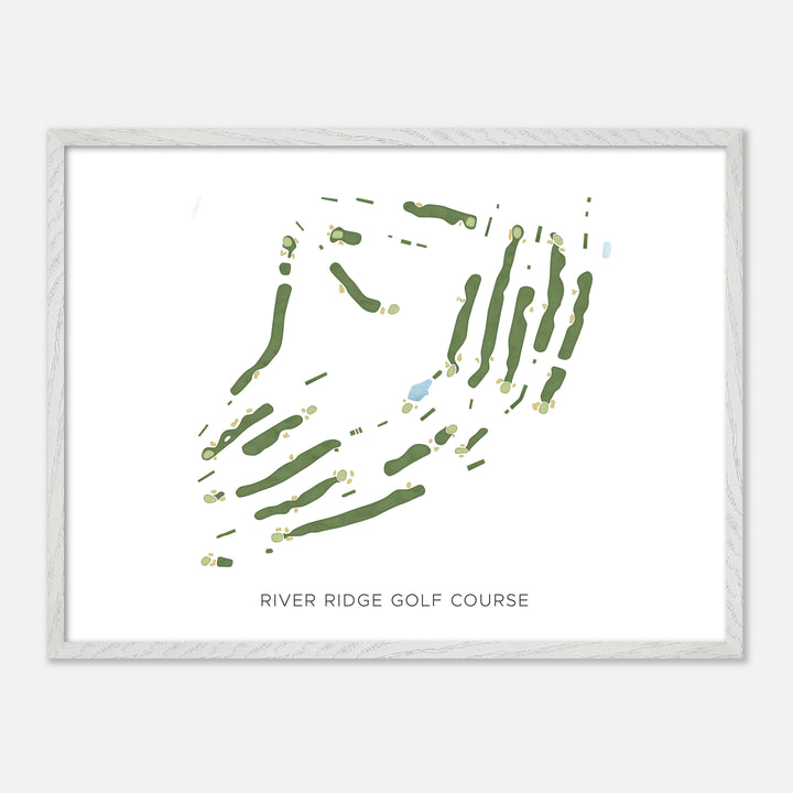 Print of River Ridge Golf Course Modern Map