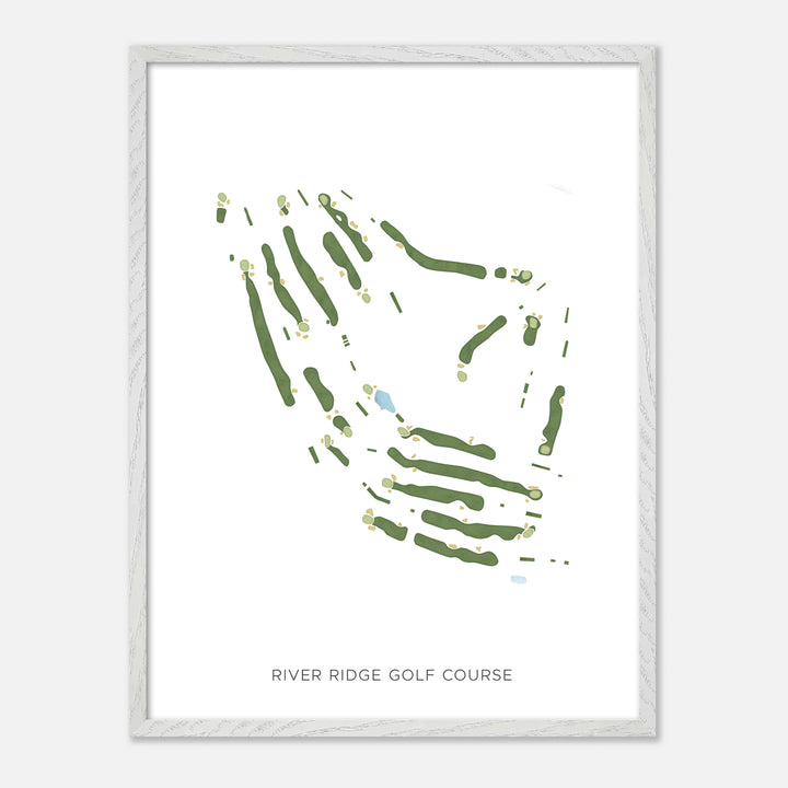 Print of River Ridge Golf Course Modern Map