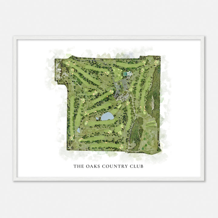 Print of The Oaks Country Club Classic Map