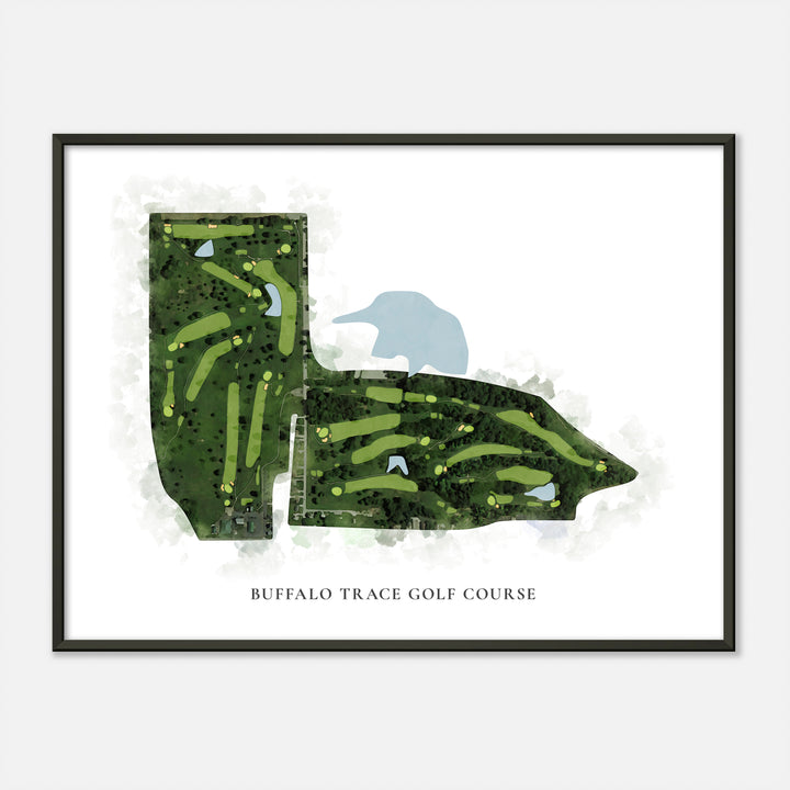Print of Buffalo Trace Golf Course Classic Map