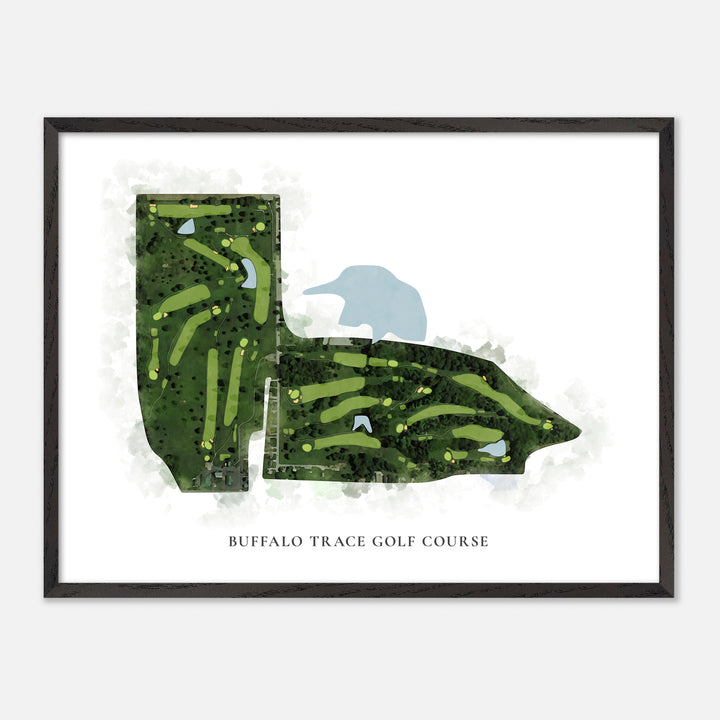 Print of Buffalo Trace Golf Course Classic Map