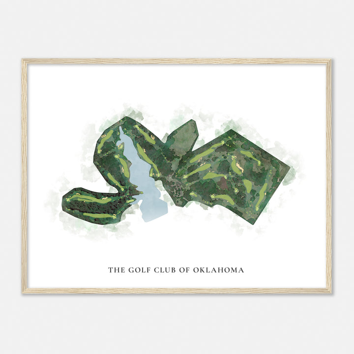 Print of The Golf Club Of Oklahoma Classic Map