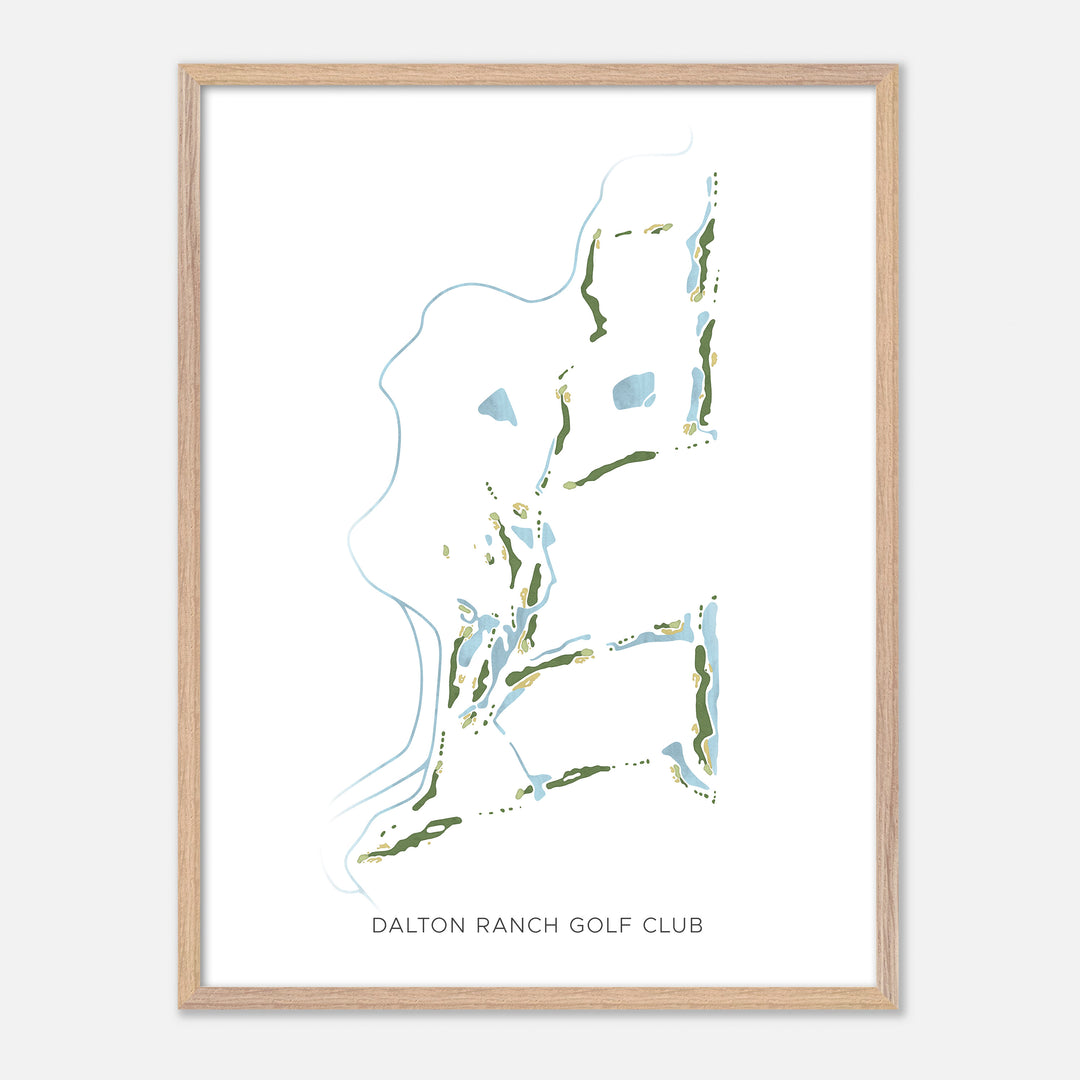 Print of Dalton Ranch Golf Club Modern Map