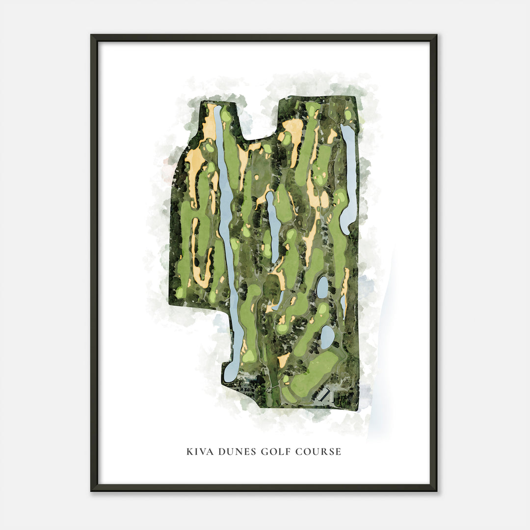 Print of Kiva Dunes Golf Course Classic Map