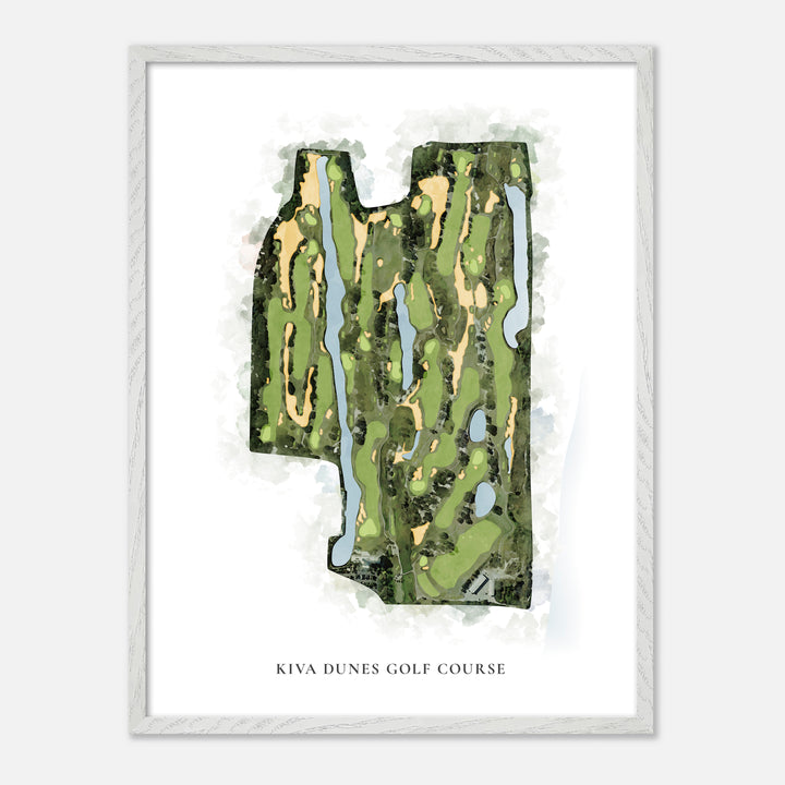 Print of Kiva Dunes Golf Course Classic Map