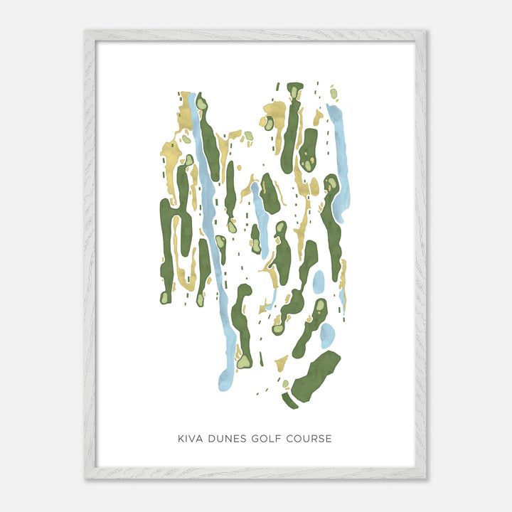 Print of Kiva Dunes Golf Course Modern Map