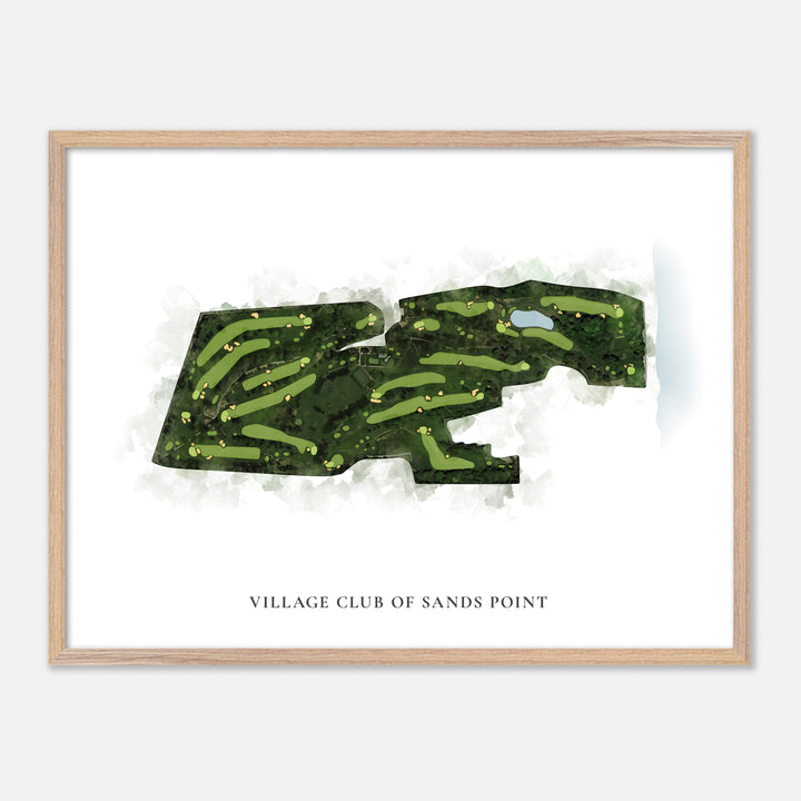 Print of Village Club Of Sands Point Classic Map