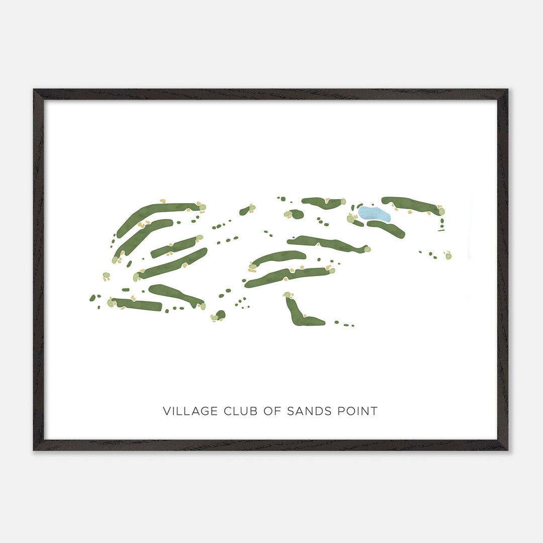 Print of Village Club Of Sands Point Modern Map