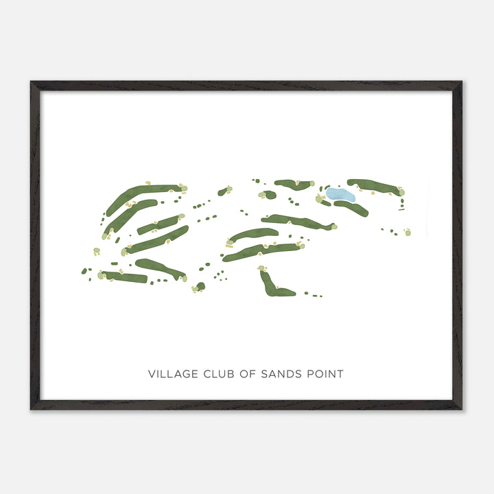 Print of Village Club Of Sands Point Modern Map