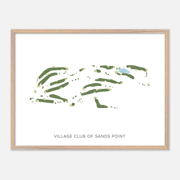 Print of Village Club Of Sands Point Modern Map