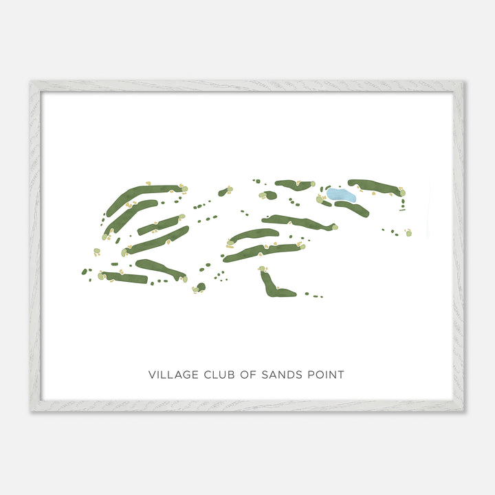 Print of Village Club Of Sands Point Modern Map