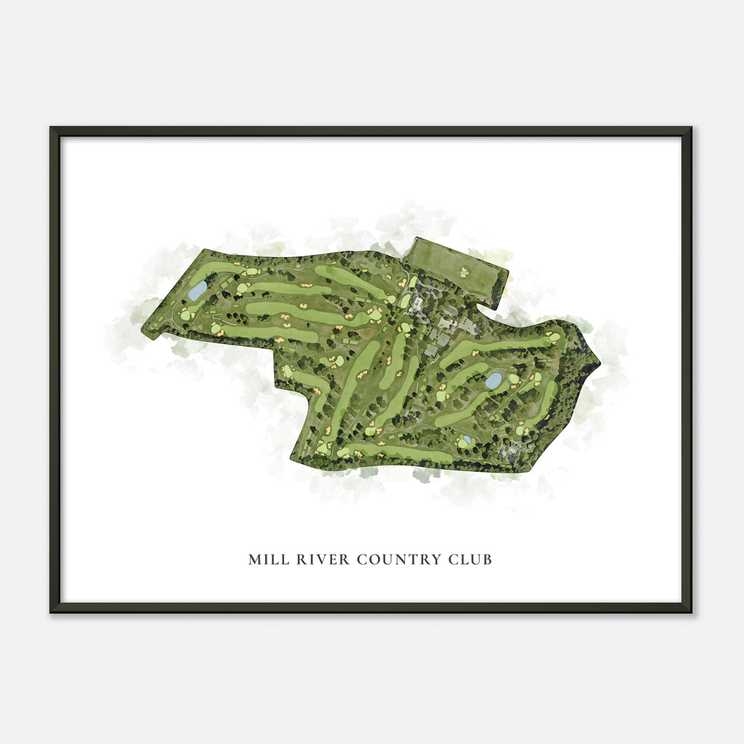 Print of Mill River Country Club Classic Map