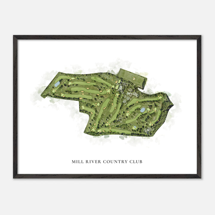 Print of Mill River Country Club Classic Map