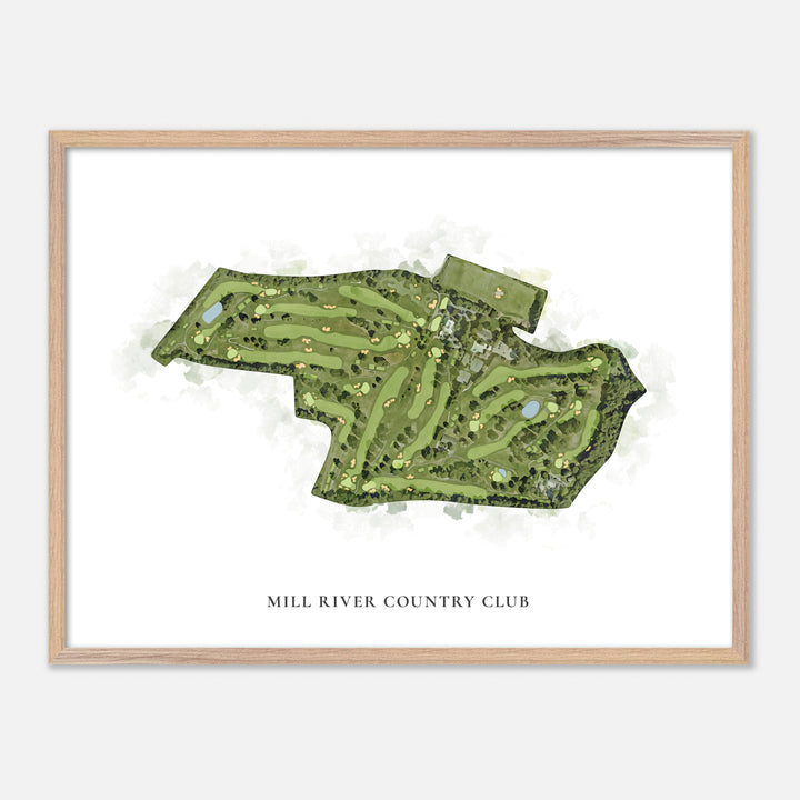 Print of Mill River Country Club Classic Map