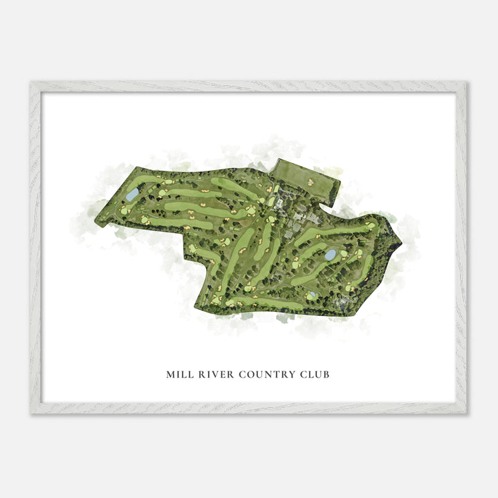 Print of Mill River Country Club Classic Map