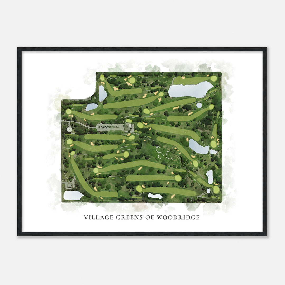 Print of Village Greens Of Woodridge Classic Map