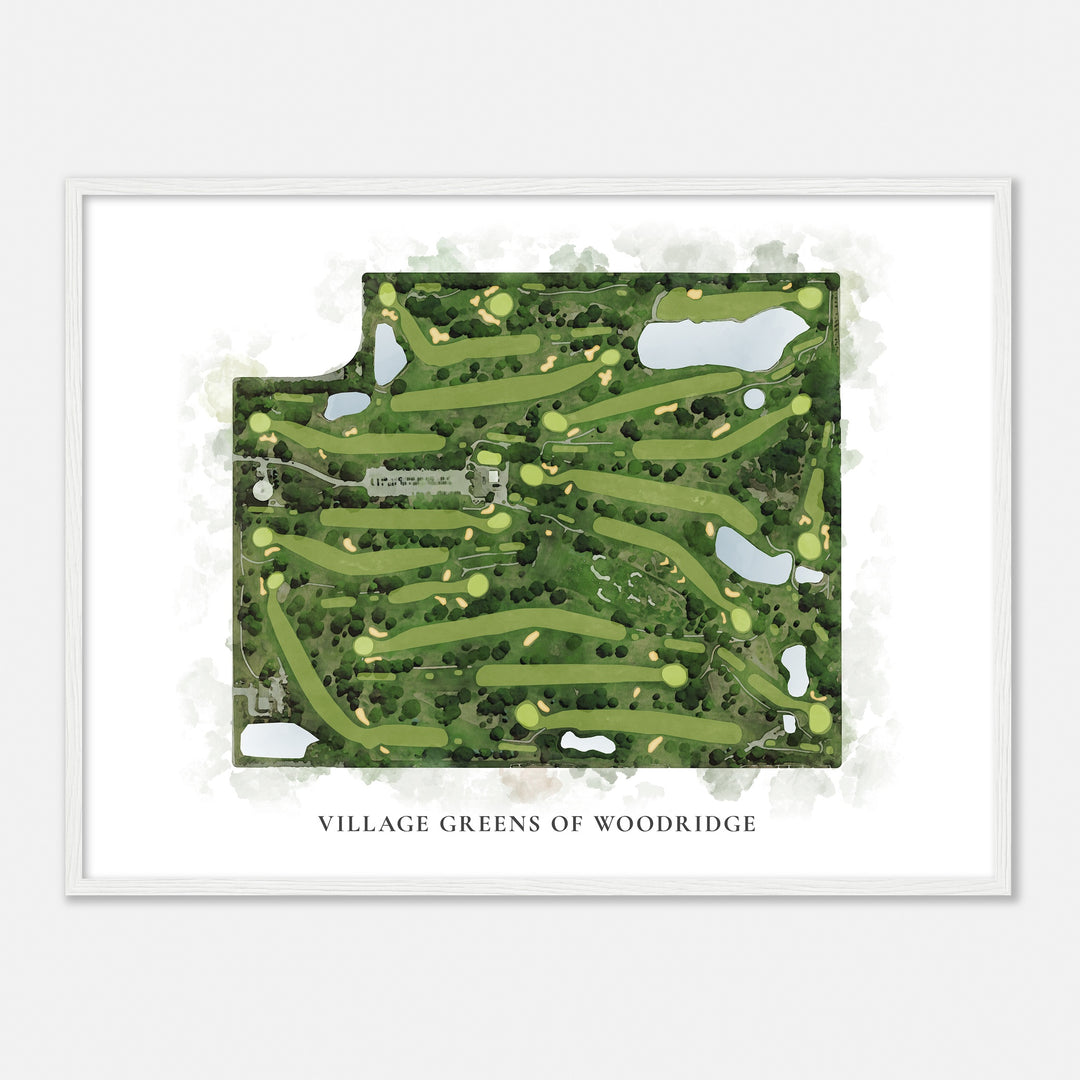 Print of Village Greens Of Woodridge Classic Map