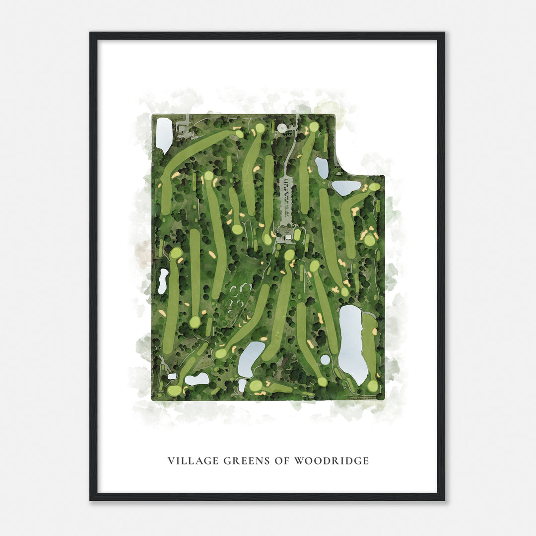 Print of Village Greens Of Woodridge Classic Map