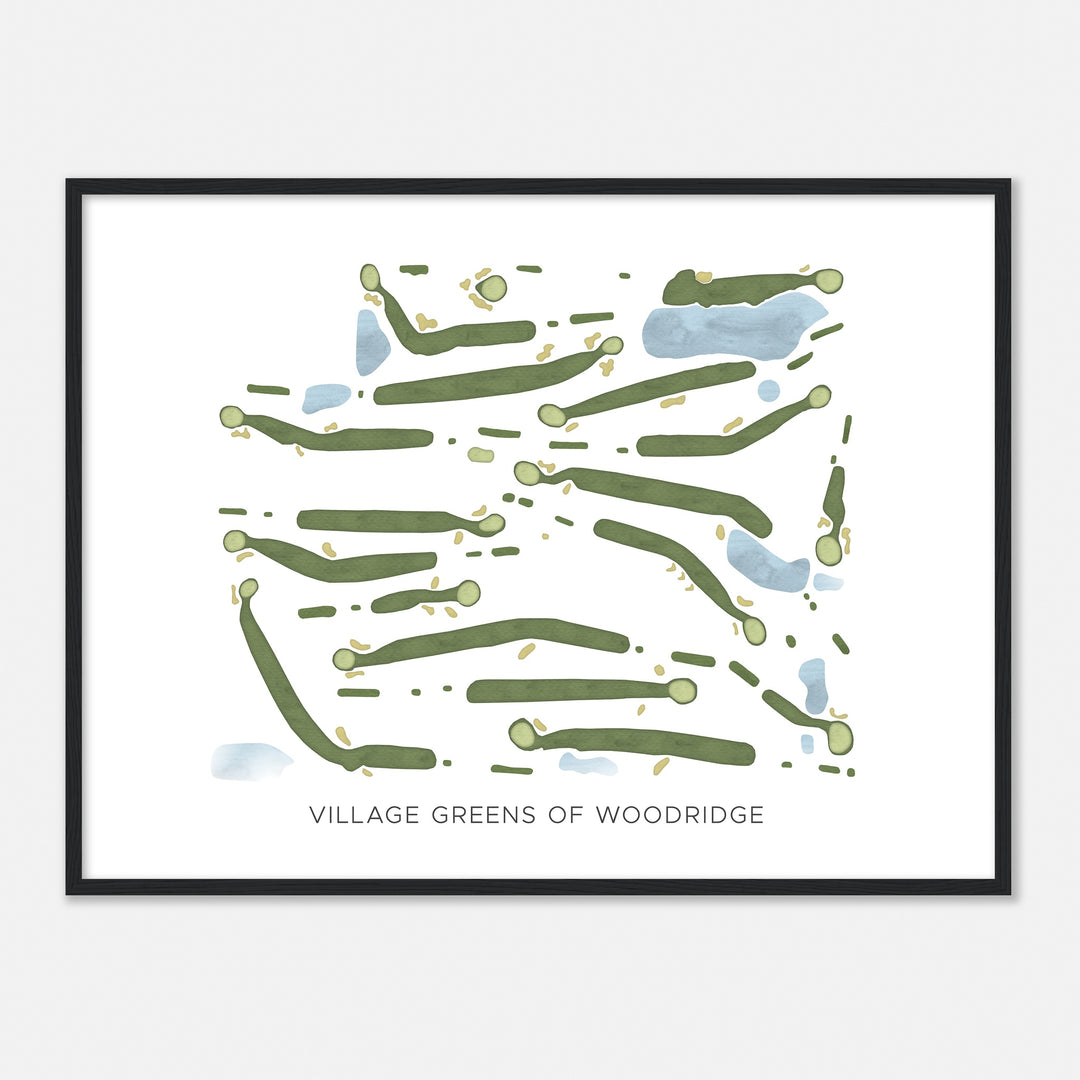 Print of Village Greens Of Woodridge Modern Map